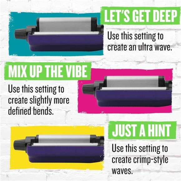 Tourmaline Ceramic Adjustable Hair Waver | Create Different Types of Waves - Picture 5 of 7